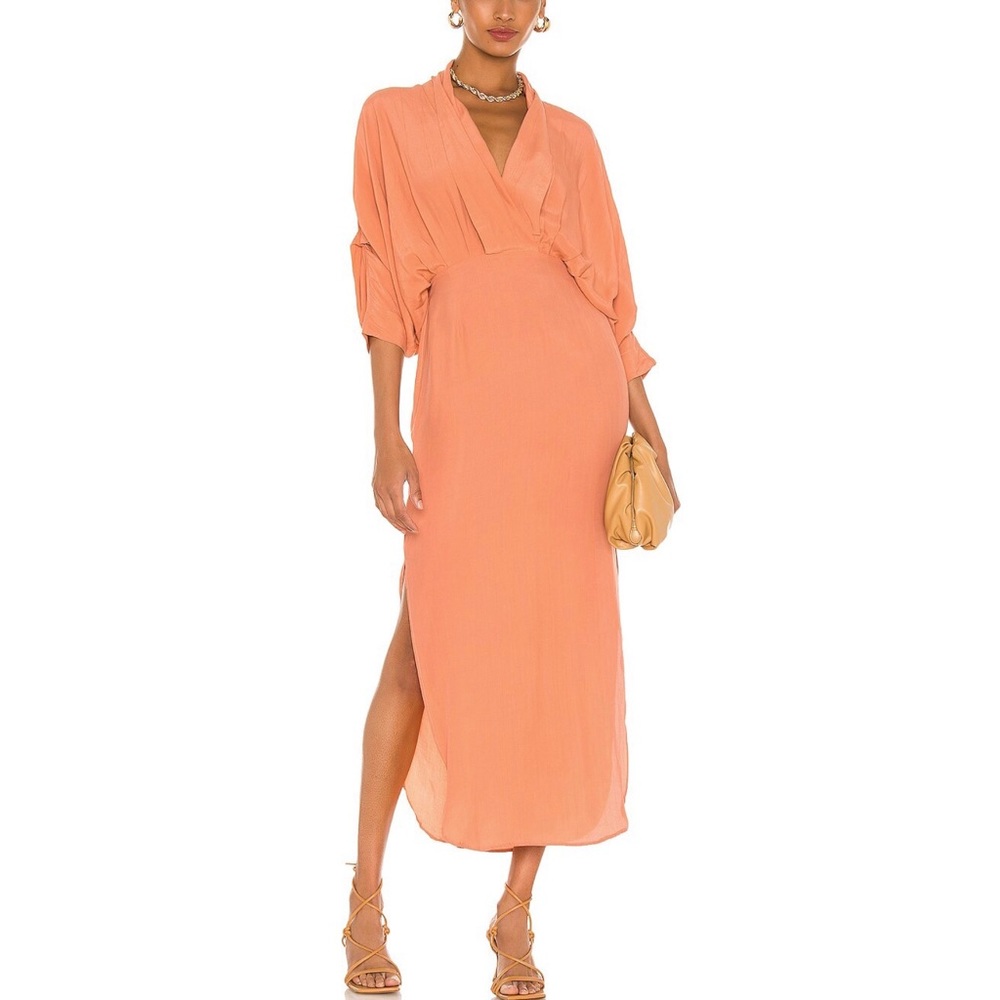 SWF Plunge Midi Dress in Penthouse